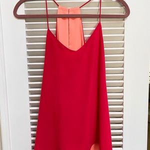 Reversible coral and red tank